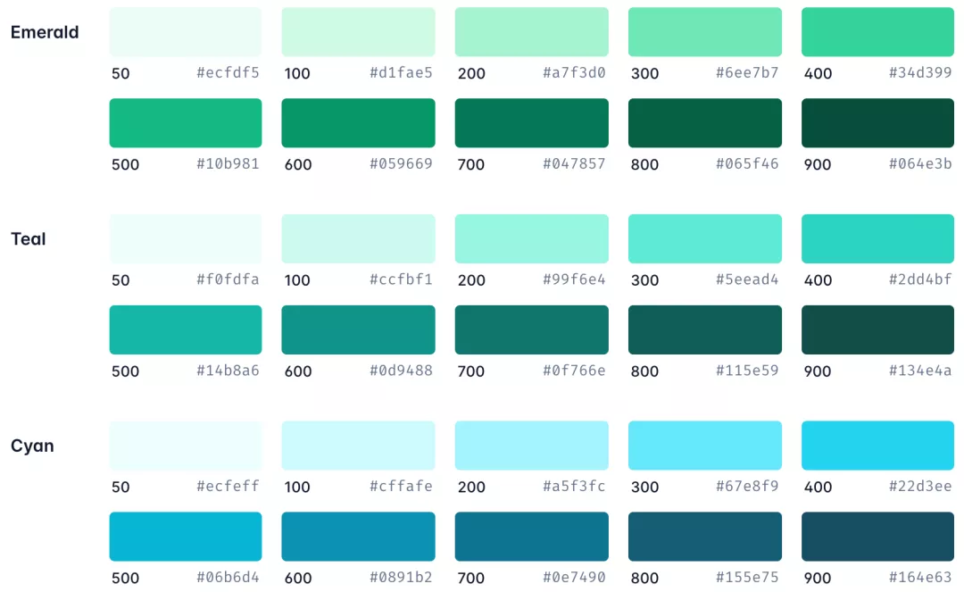 所有的颜色都开箱即用