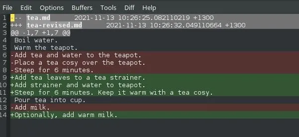 根据差异创建 patch 文件