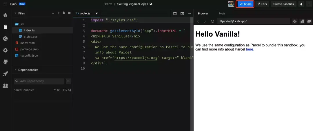 在线编辑代码、实时查看效果