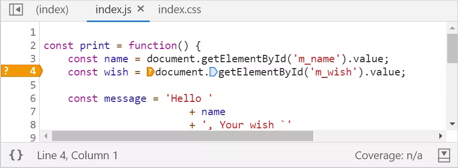 按回车键(Enter)即可激活断点