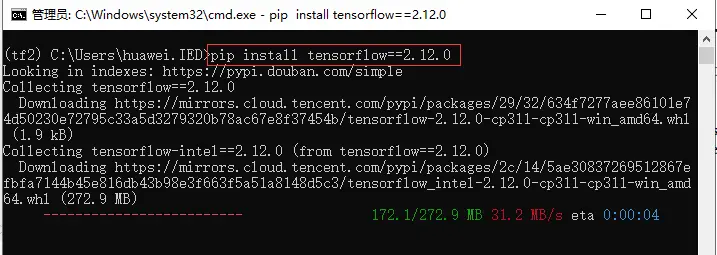 安装 CPU 版 TensorFlow2.12.0