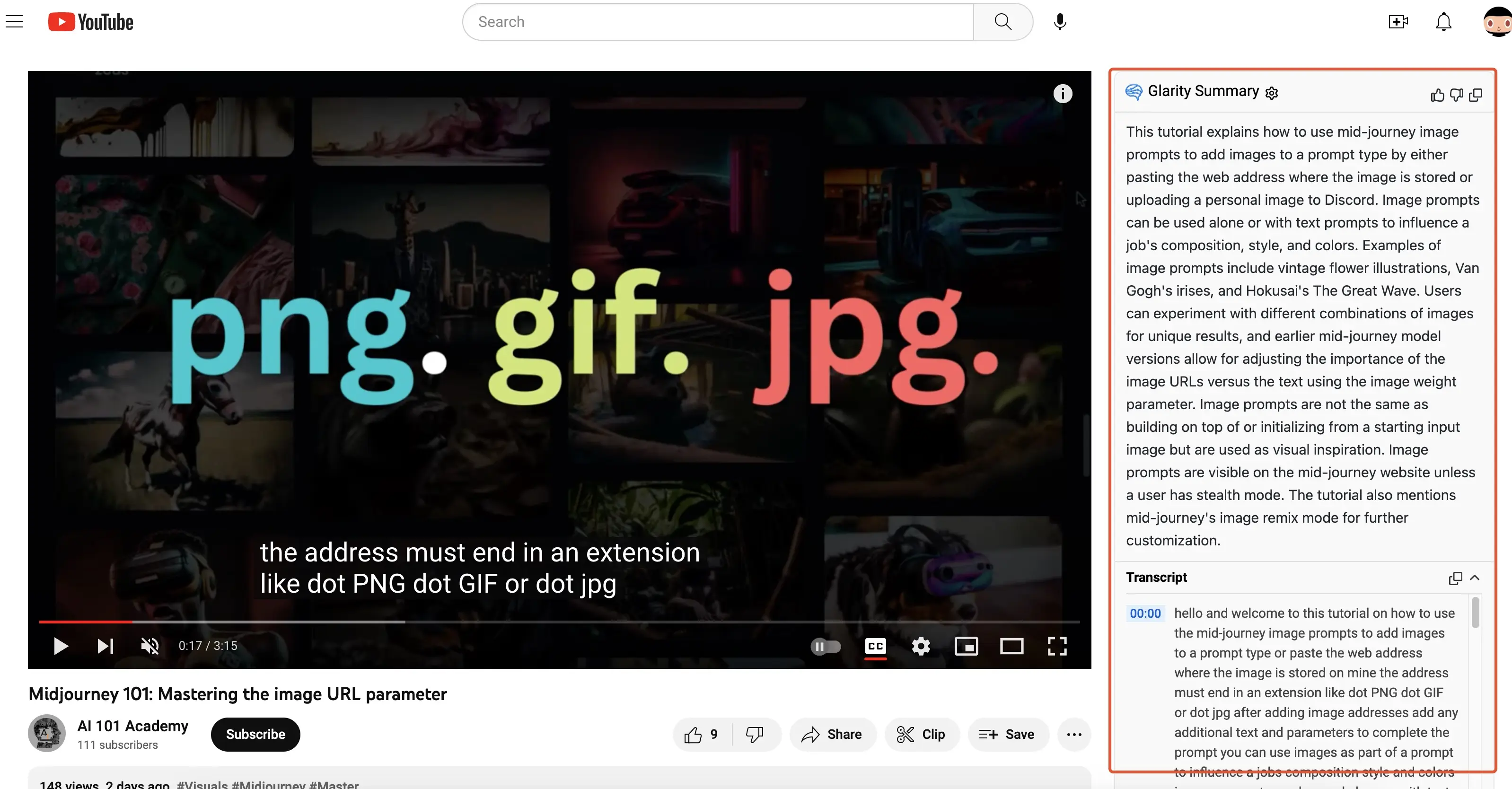 YouTube 视频总结