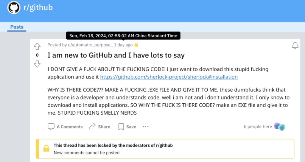 reddit 有个 Github 板块的帖子火了