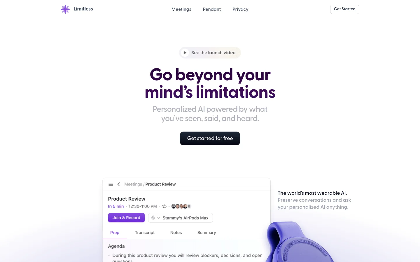 Rewind 推创新可穿戴 AI 设备 Limitless 实现全天候对话记录与个性化 AI 互动