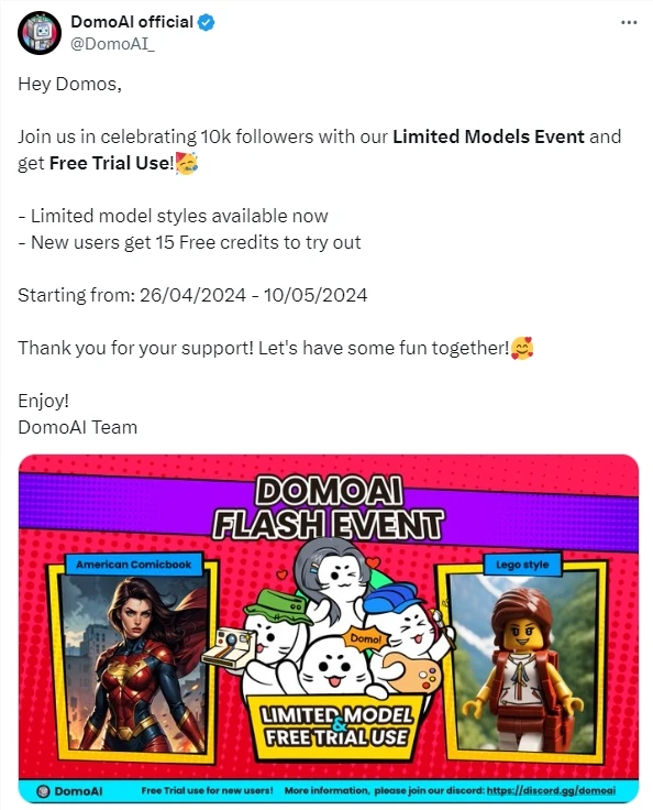 Domo AI 新增乐高、美国漫画等 4 个风格