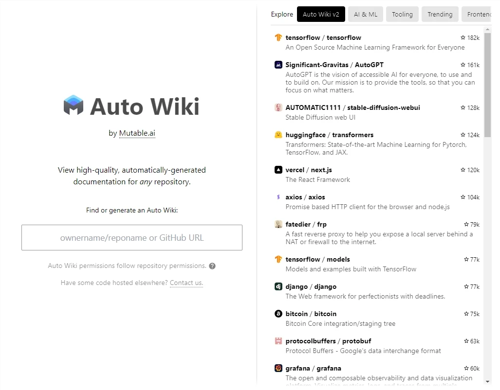 Mutable AI 发布 Auto Wiki v2:将代码转换为类似于维基百科风格的文章
