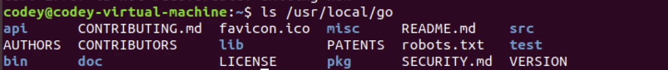 解压 Go 语言的安装包