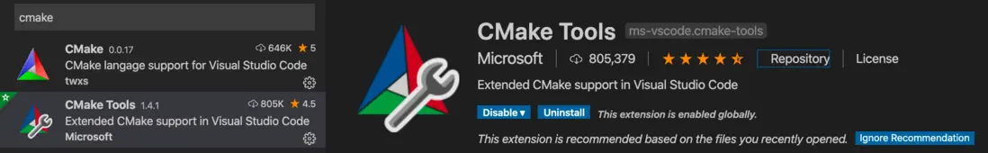 Cmake Tools 插件
