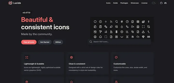 Lucide:轻量级团队精品