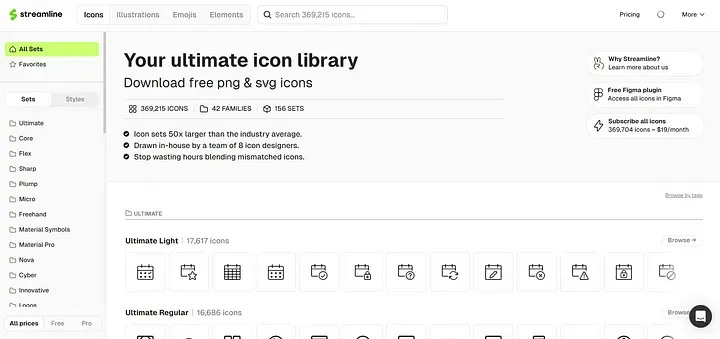 Streamline Icons:细节控的最佳选择