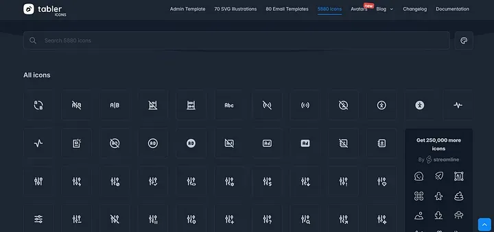 Tabler Icons:干净灵活的轻量库