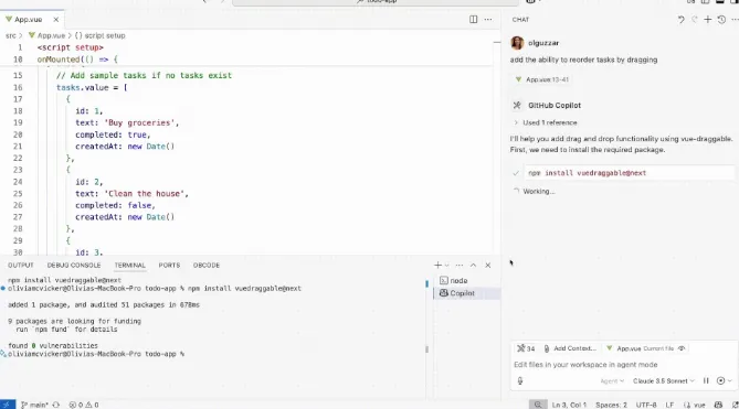 VS Code 新上线的 AI 智能代理模式