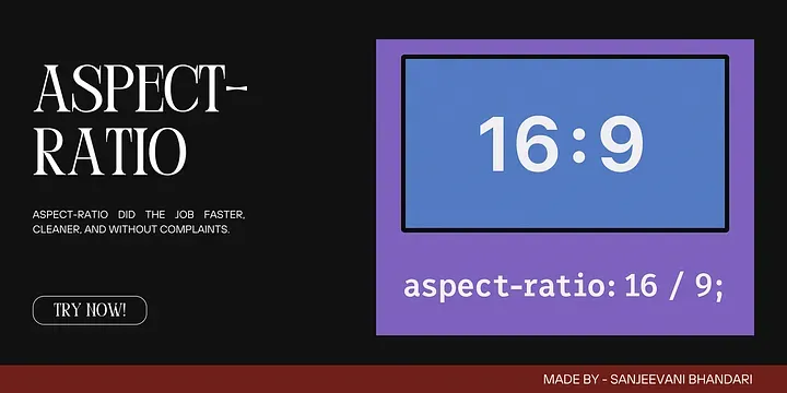 CSS 属性 aspect-ratio 彻底解决布局难题