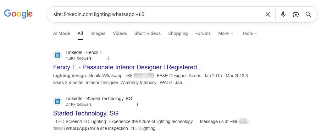 社交媒体网站+产品词+WA+国别号