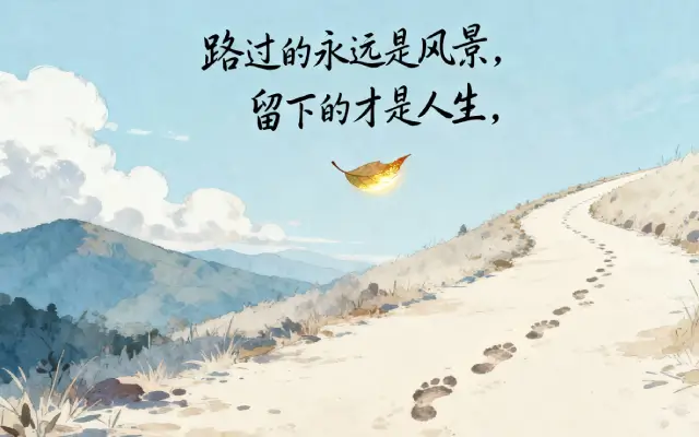 路过的永远是风景，留下的才是人生