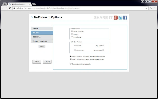 谷歌浏览器插件NoFollow版本v6.0.1用于检测网页nofollow属性
