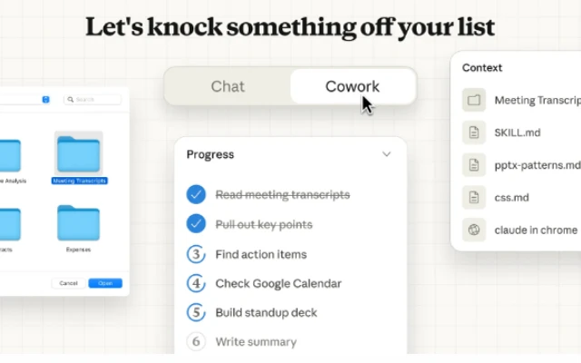 Claude Cowork 开启并行任务模式，支持4K 办公自动化