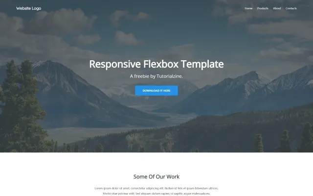 基于Flexbox实现的响应式首页模板