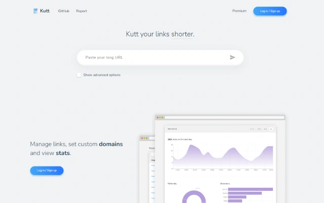 Kutt 免费开源的短链接生成
