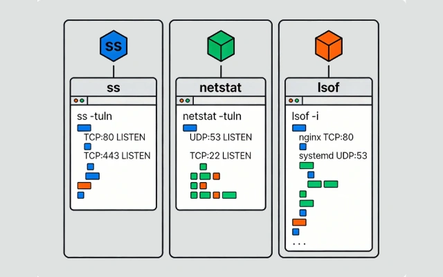 如何使用 ss、netstat 和 lsof 探查 Linux 监听端口
