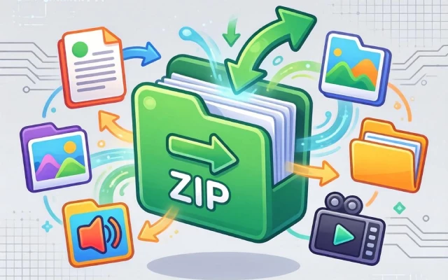 Linux zip/unzip命令详解：文件压缩解压参数速查表