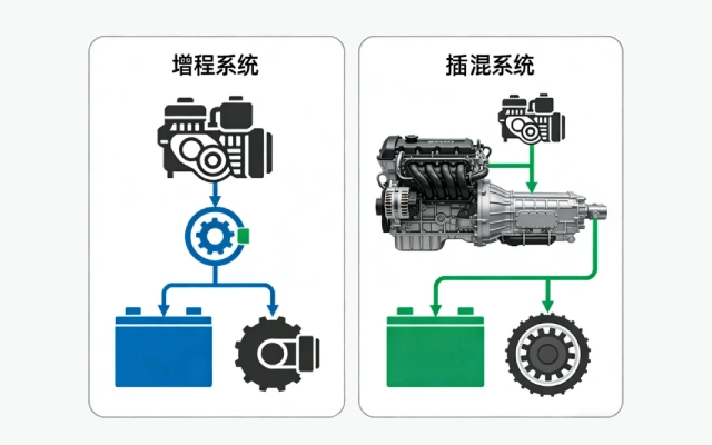增程式和插电混动怎么选？同为可油可电，二者有什么区别，哪个更值得买？